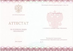 Аттестат за 9 класс 2013-2019 в Новомосковске
